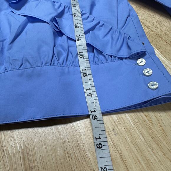 Scotch & Soda Crisp Cotton Ruffle Wrapover Top Girls Size 10 New With Tags - Picture 11 of 11